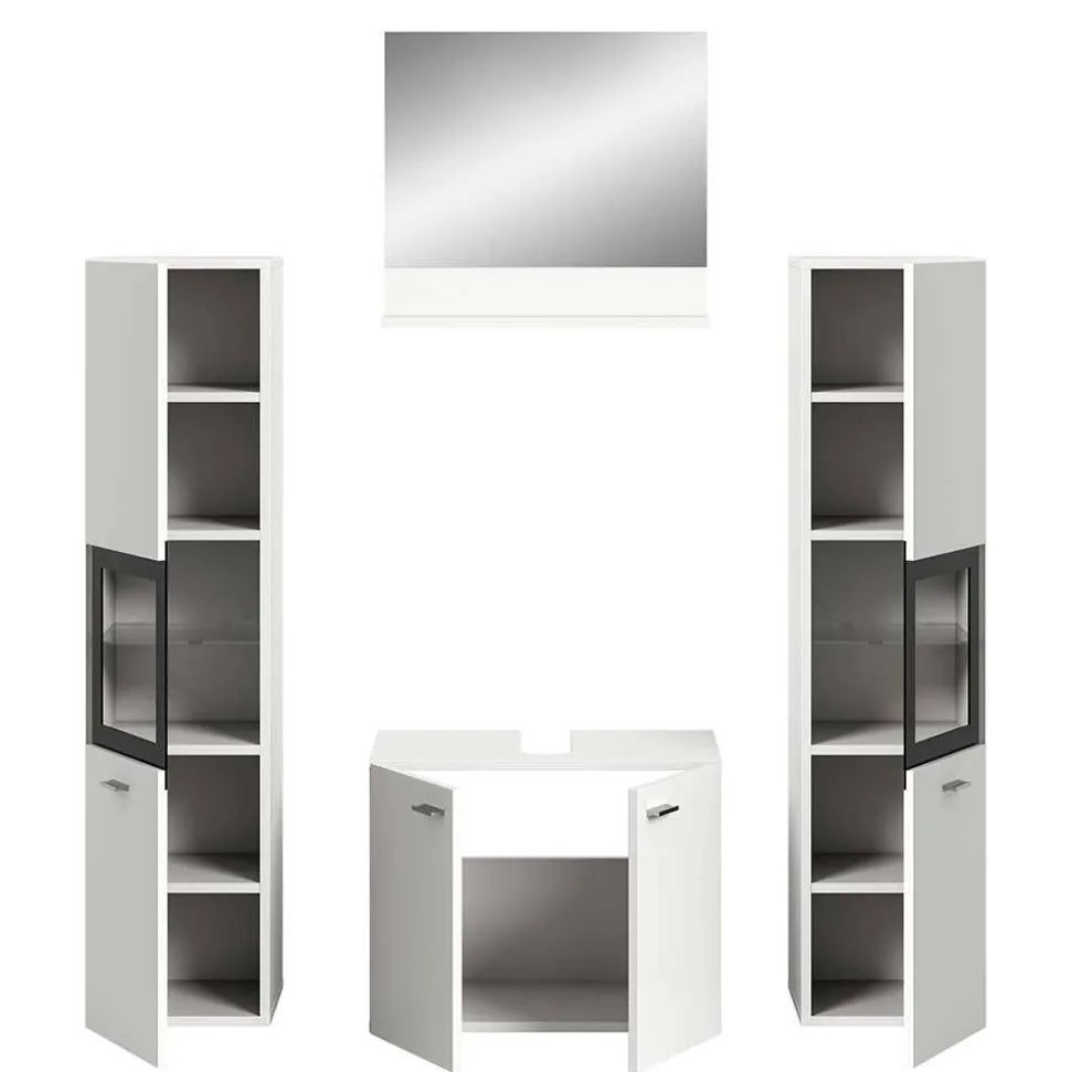 Badezimmermöbel-Kombi in Weiß - Harmone (vierteilig)