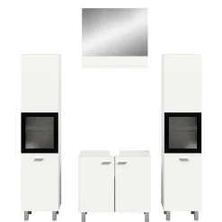 Badezimmermöbel-Kombi in Weiß - Harmone (vierteilig)