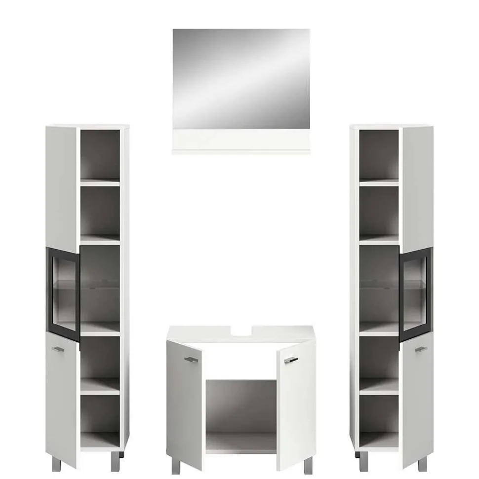 Badezimmermöbel-Kombi in Weiß - Harmone (vierteilig)