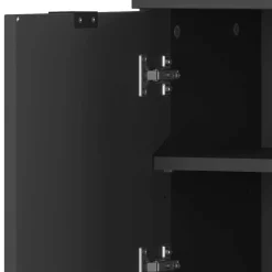 Badezimmermöbel-Set in Dunkelgrau - Quado (dreiteilig)