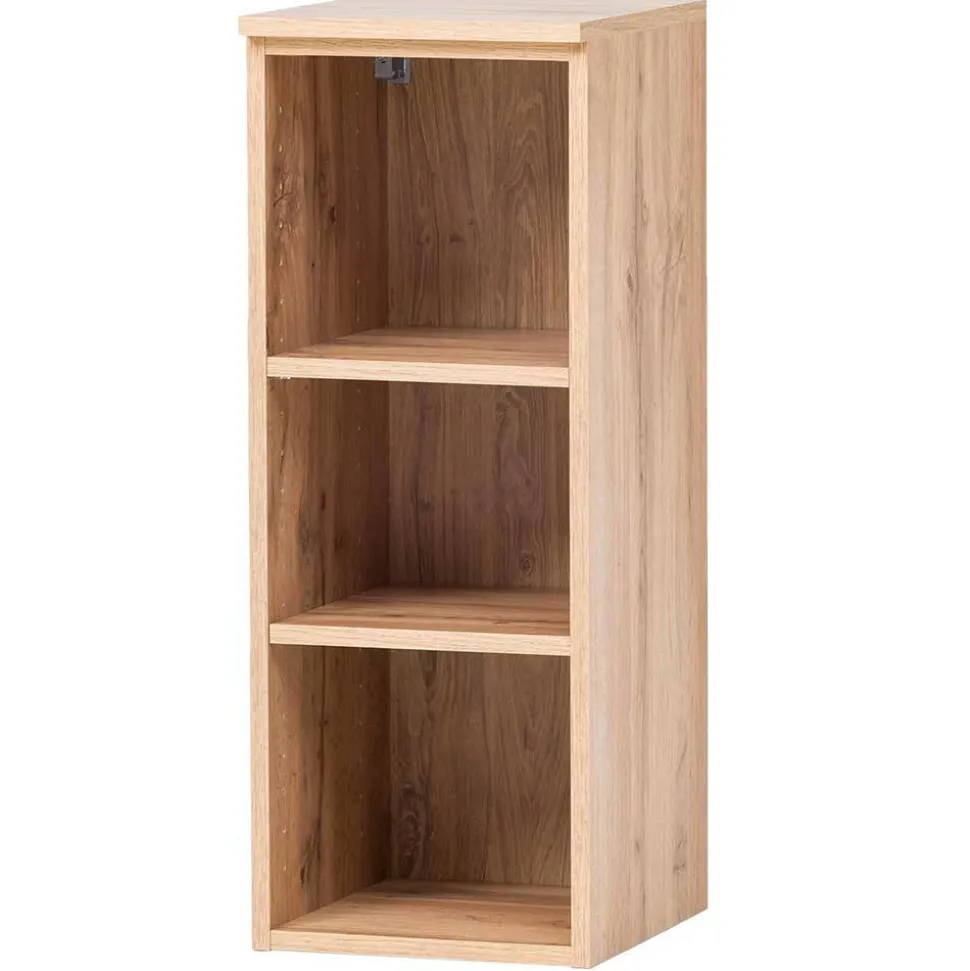 Badezimmerregal in Holzoptik Wildeiche - 3 Fächer - Tofias