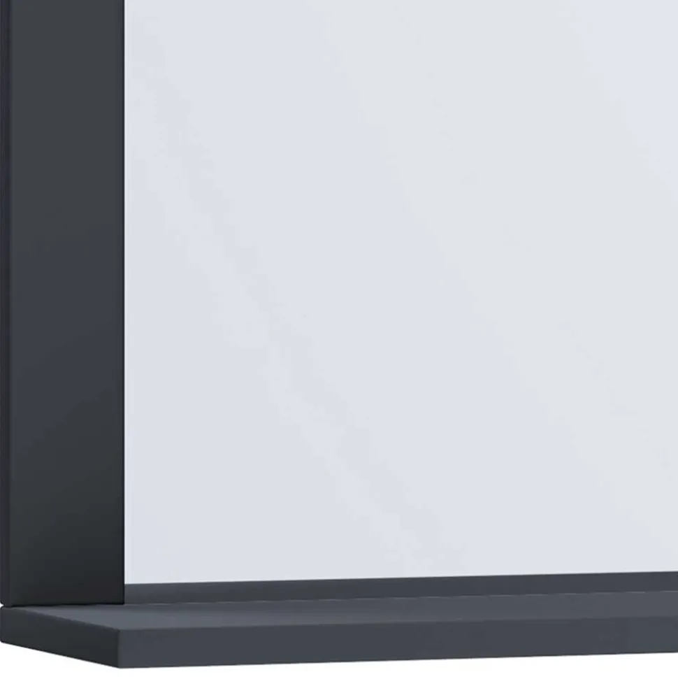 Badezimmerspiegel mit Ablage in Anthrazit - Luzern