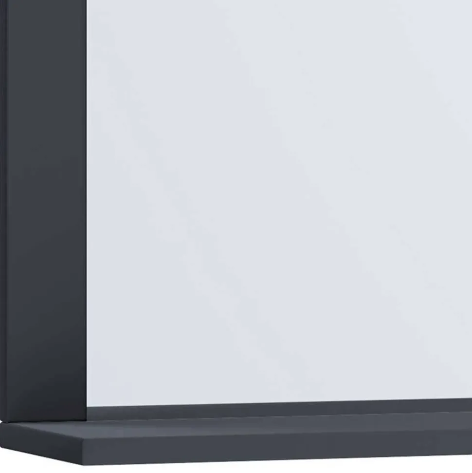 Badezimmerspiegel mit Ablage in Anthrazit - Luzern