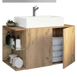 Badezimmer-Waschtisch & Spiegel - Yulmatro (zweiteilig)