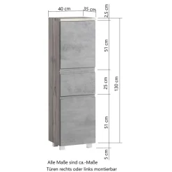 Badmöbel als komplettes Set - Mia (fünfteilig)