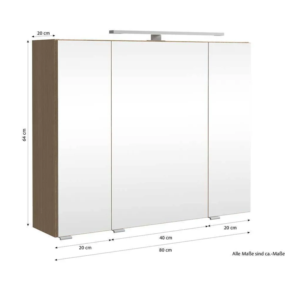 Badmöbel Block Einzelmöbel Set - Leitha (fünfteilig)
