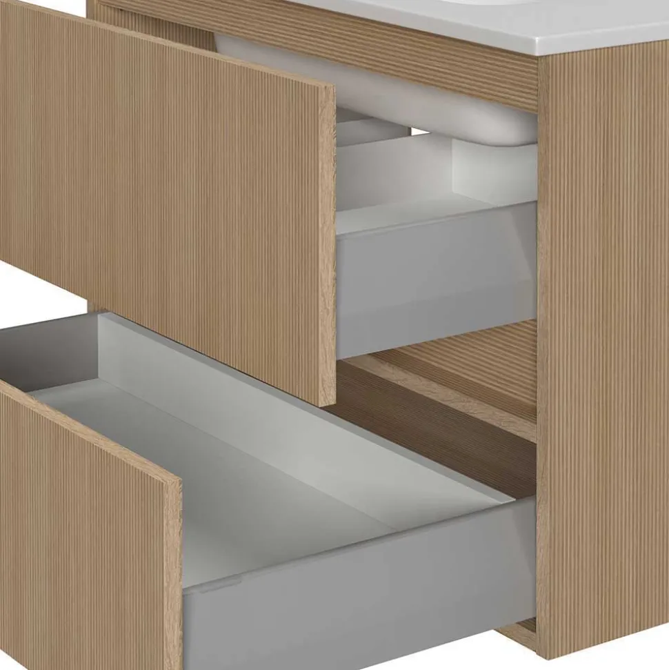 Badmöbel Block Einzelmöbel Set - Leitha (fünfteilig)