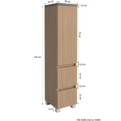 Badmöbel Block Einzelmöbel Set - Leitha (fünfteilig)