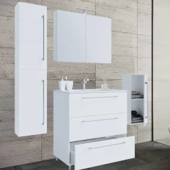 Badmöbel im Set 126 cm breit - Ipsum (vierteilig)