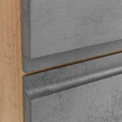 Badmöbel in Beton Optik & Wildeiche - Mia (dreiteilig)