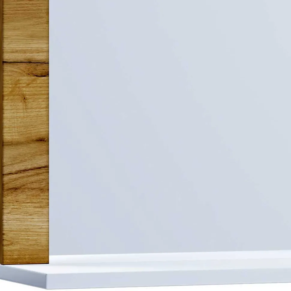 Badmöbel in Weiß & Wildeiche Honig - Cabarete (vierteilig)