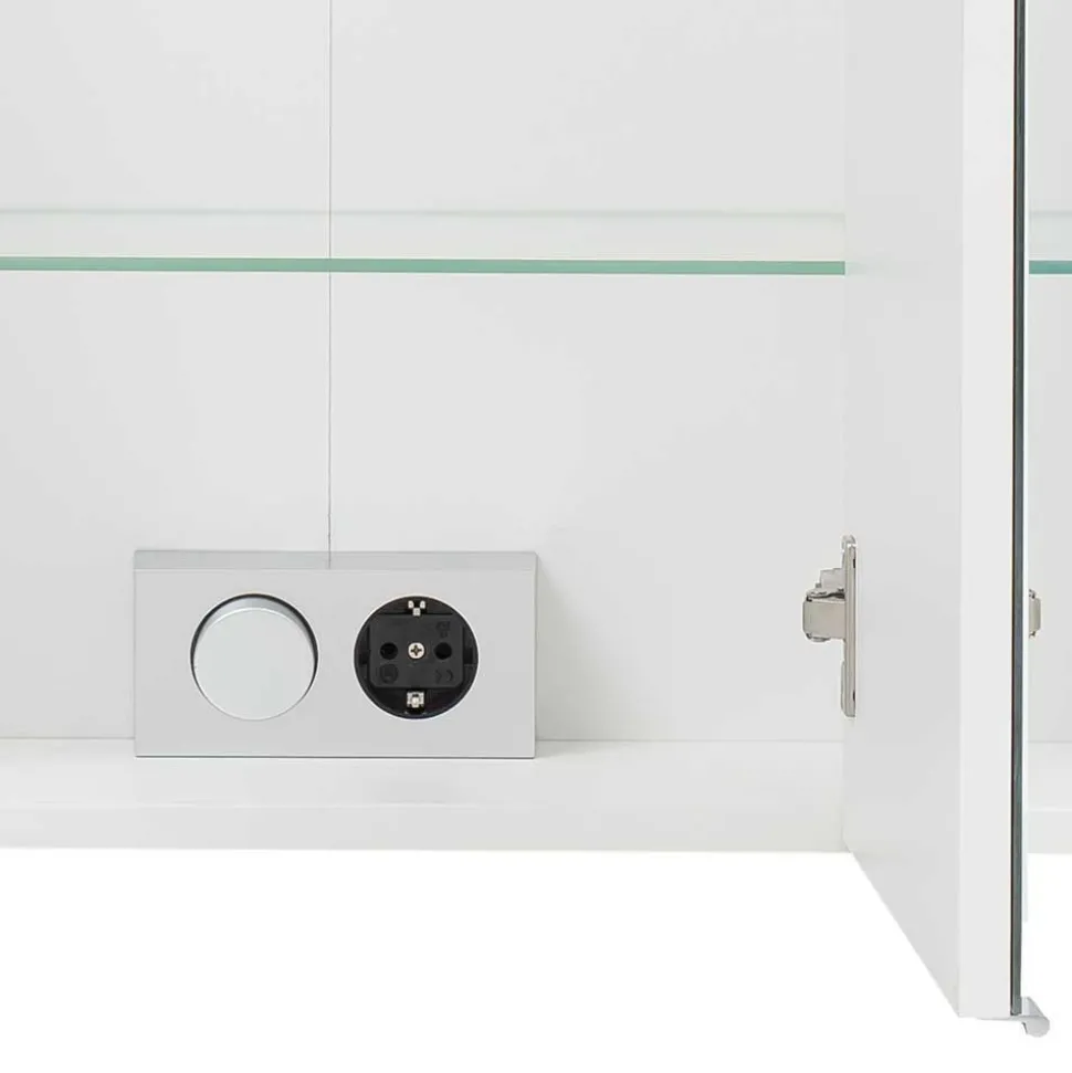 Badmöbel in Weiß Kombination - Mesciria (dreiteilig)