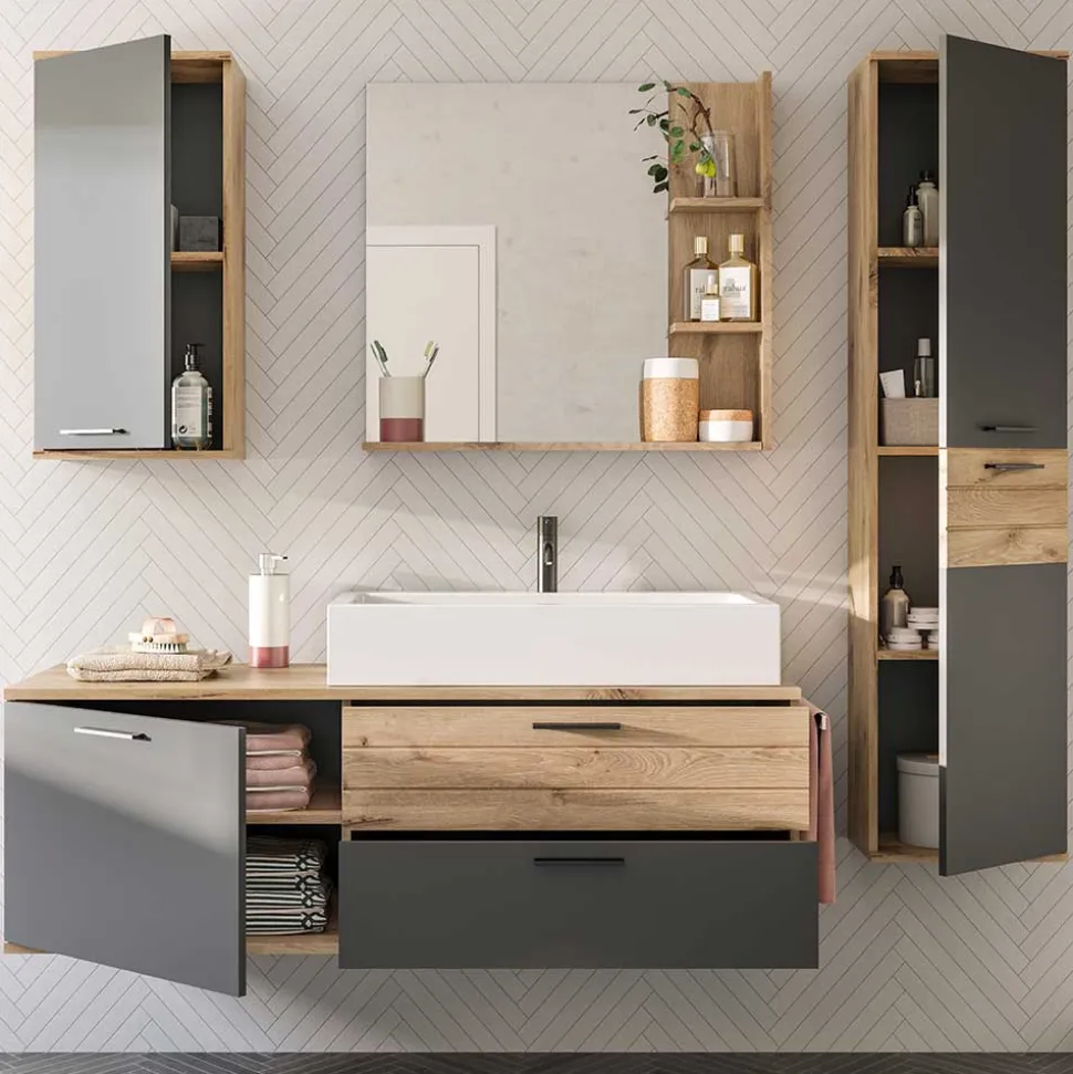 Badmöbel Kombination hängend - Depart (vierteilig)