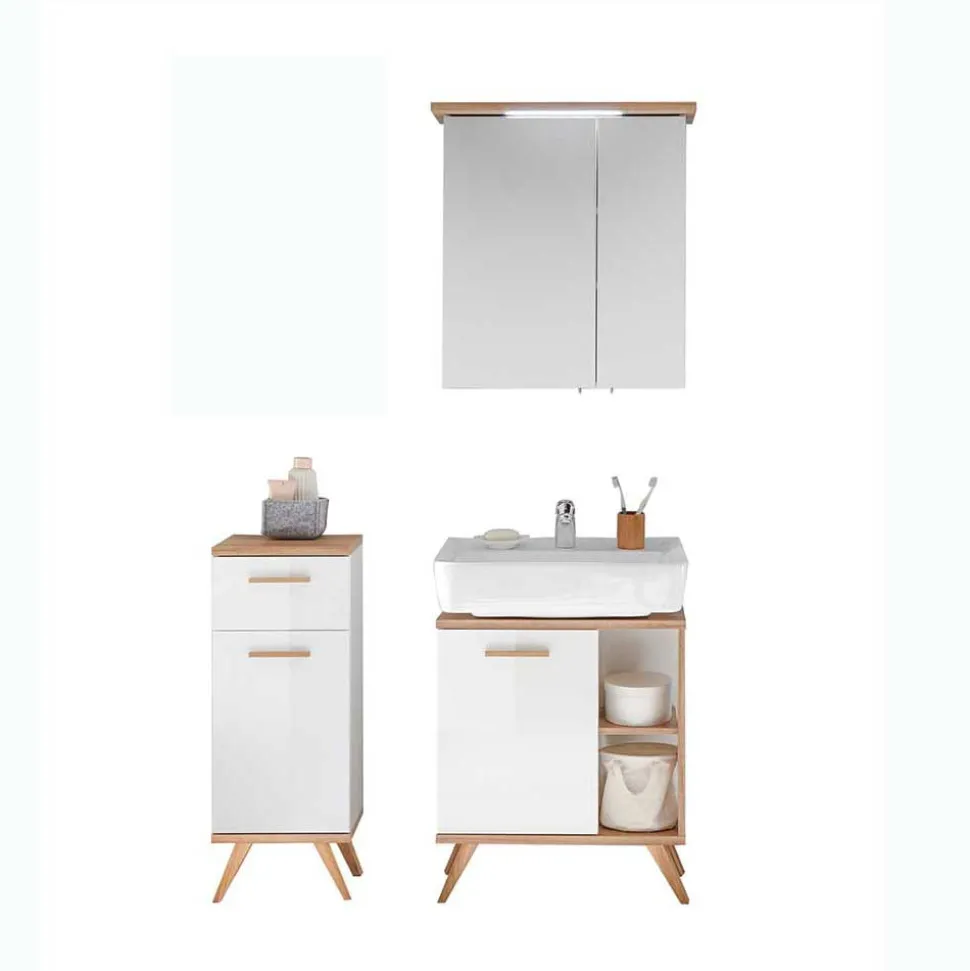 Badmöbel Kombination im Skandi Design - Timur (dreiteilig)