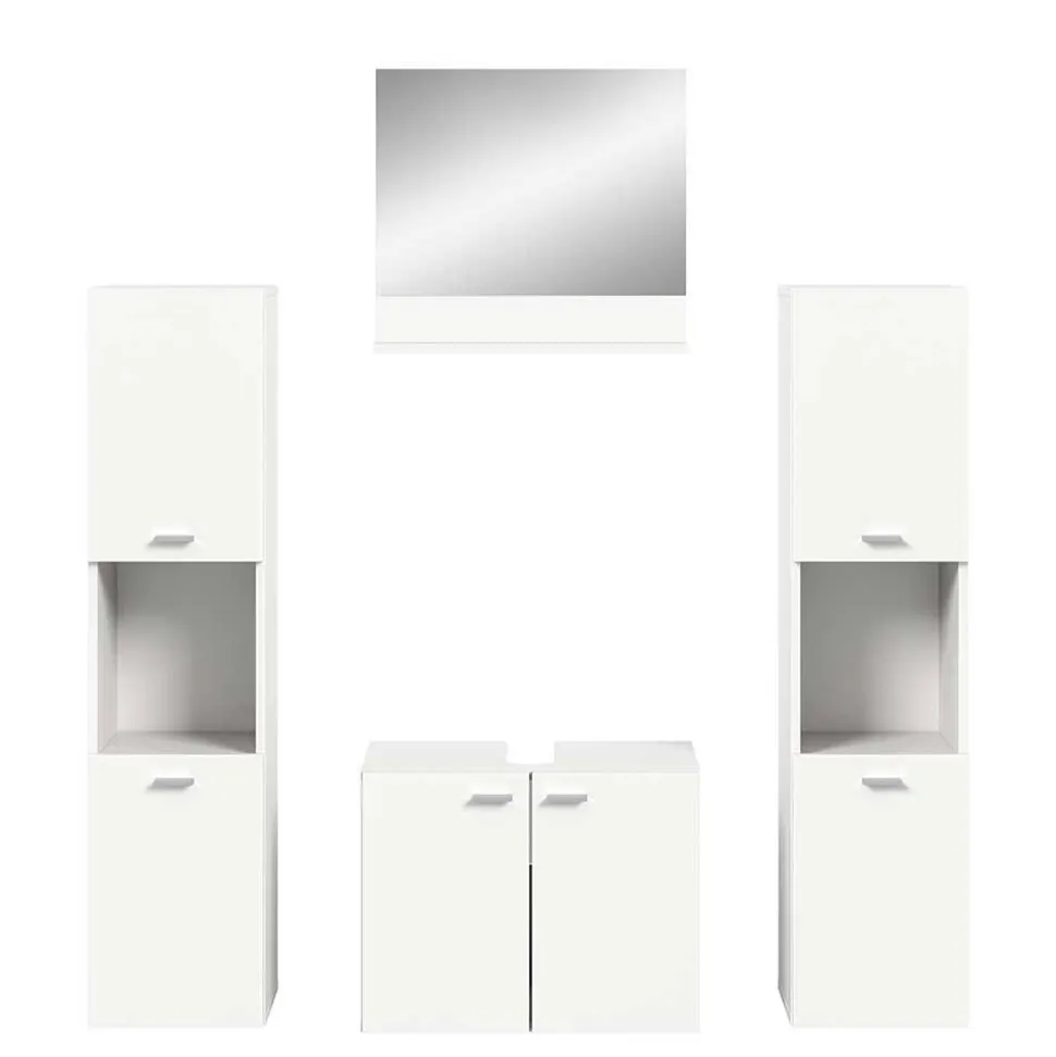 Badmöbel Kombination in Weiß - Harmone (vierteilig)
