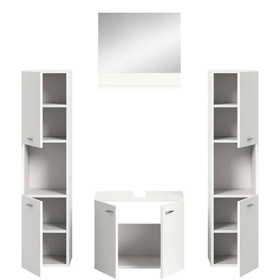 Badmöbel Kombination in Weiß - Harmone (vierteilig)