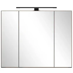 Badmöbel Komplettset in dunkler Eiche Optik - Ucaida (vierteilig)