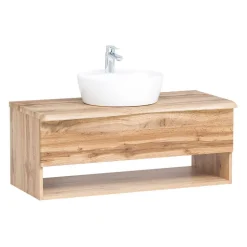 Badmöbel mit Baumkante Optik Set - Tofias (dreiteilig)