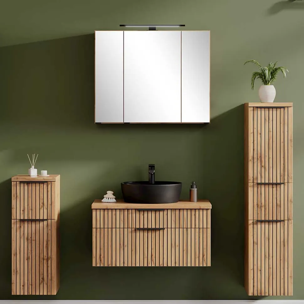 Badmöbel Set im Modernen Stil - Crystoga (vierteilig)