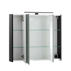 Badmöbel Set in Schwarz - Riguna (dreiteilig)