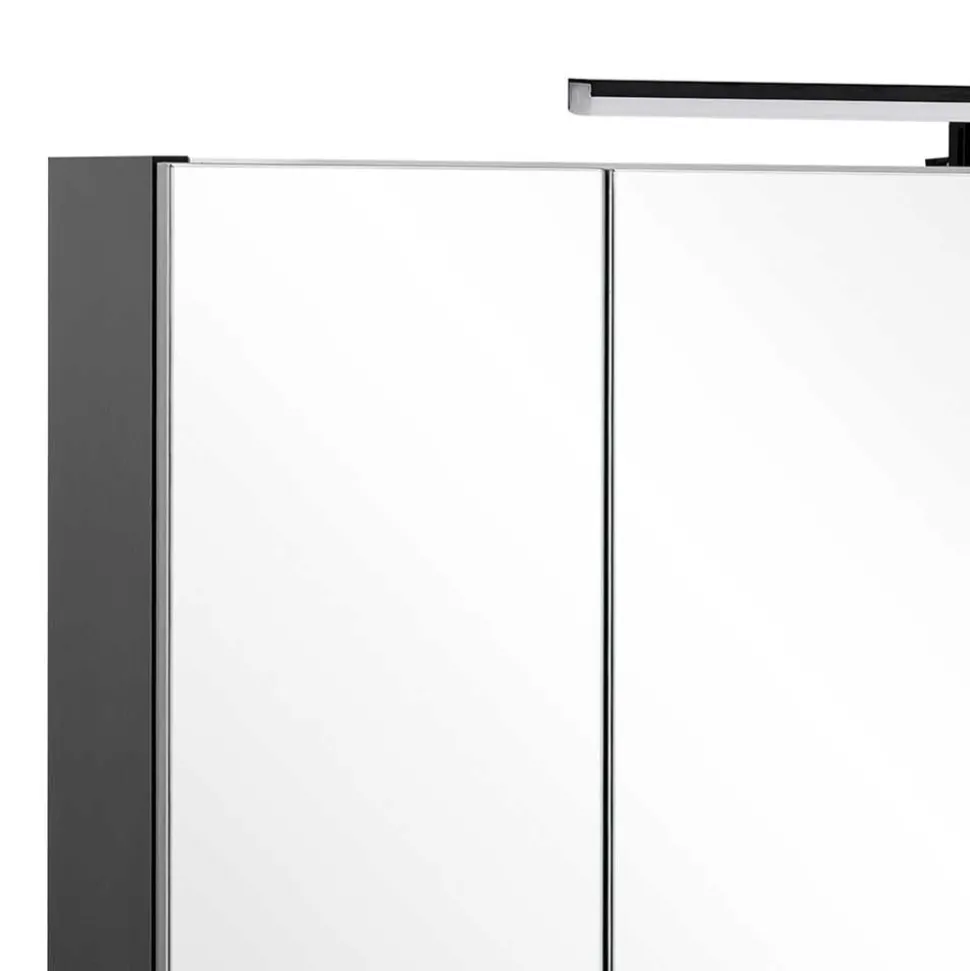 Badmöbel Set in Schwarz - Riguna (dreiteilig)