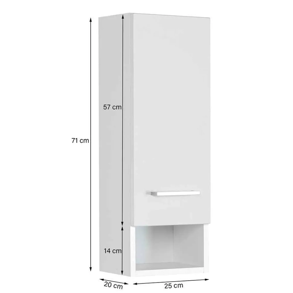 Badmöbel Set melaminbeschichtet - Girios (vierteilig)