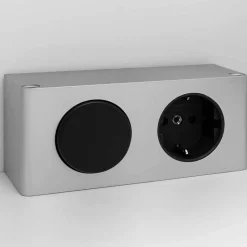 Badmöbel-Set mit zwei Becken modern - Ucaida (vierteilig)