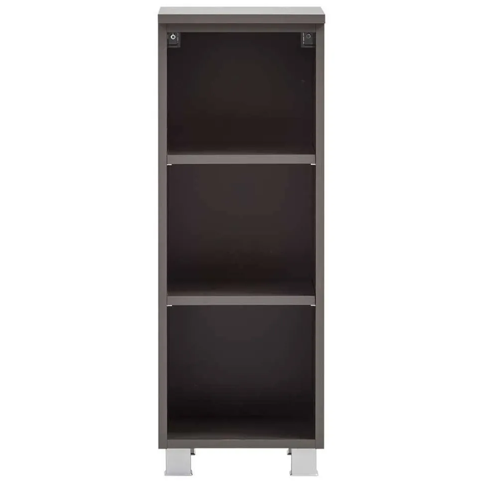 Badregal mit 3 Fächern in Dunkelgrau - Breznia