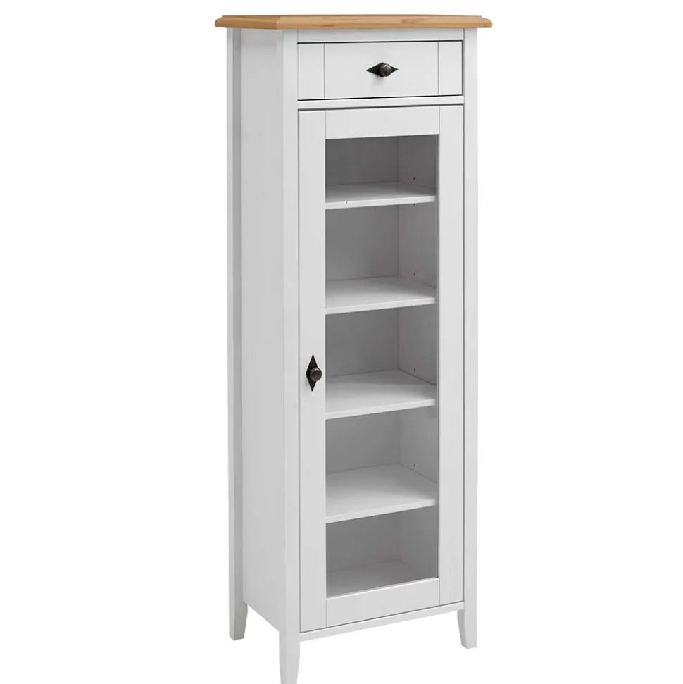 Badschrank mit Glastür im Landhausstil - Sibiuta