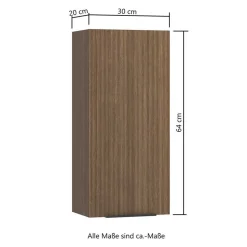 Badschränke und Lichtspiegel Set modern - Ucaida (vierteilig)