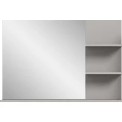 Badspiegel in Grau mit Ablagen - Racapulco