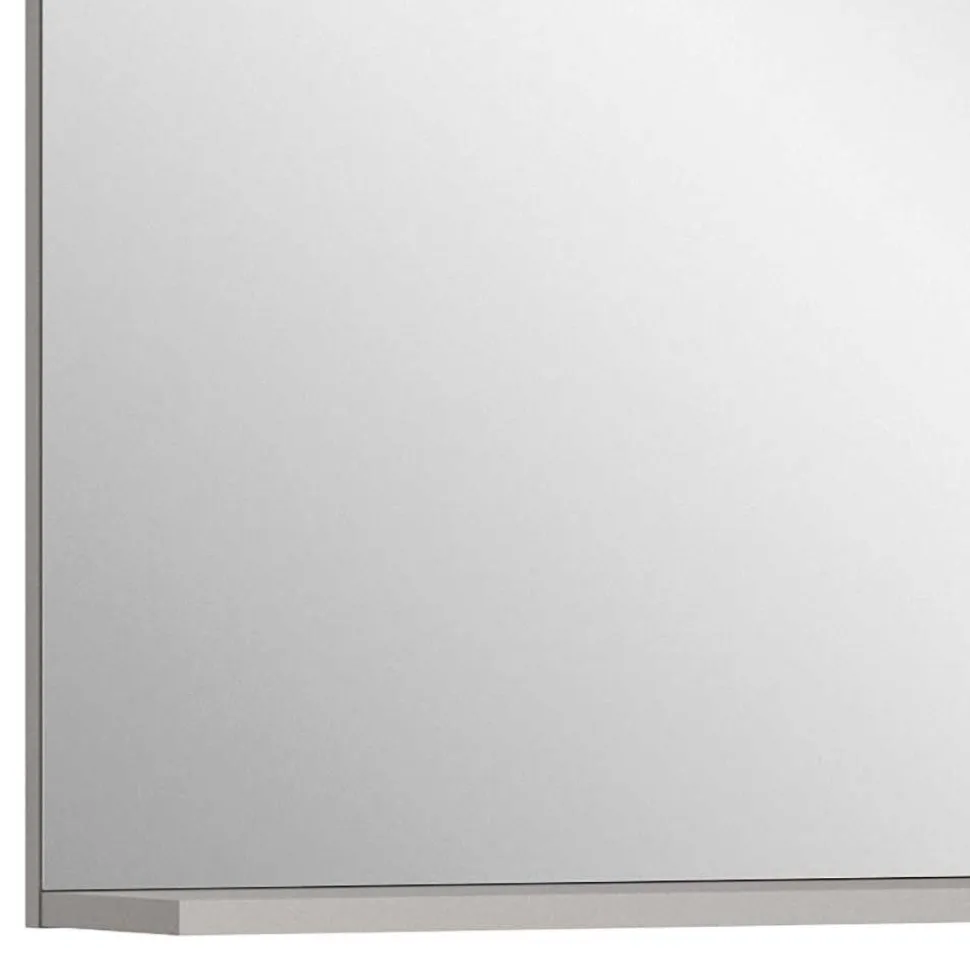 Badspiegel in Grau mit Ablagen - Racapulco