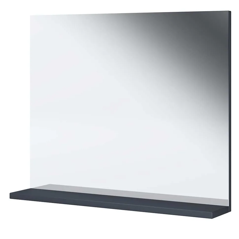 Badspiegel mit Ablage in Anthrazit - Rondja