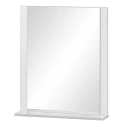 Badspiegel mit Ablage in Weiß - Seriacus