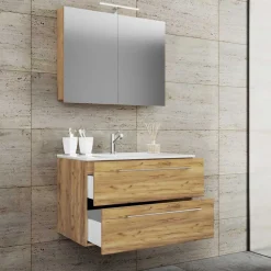 Bad-Waschtisch & Spiegelschrank modern - Karin (zweiteilig)