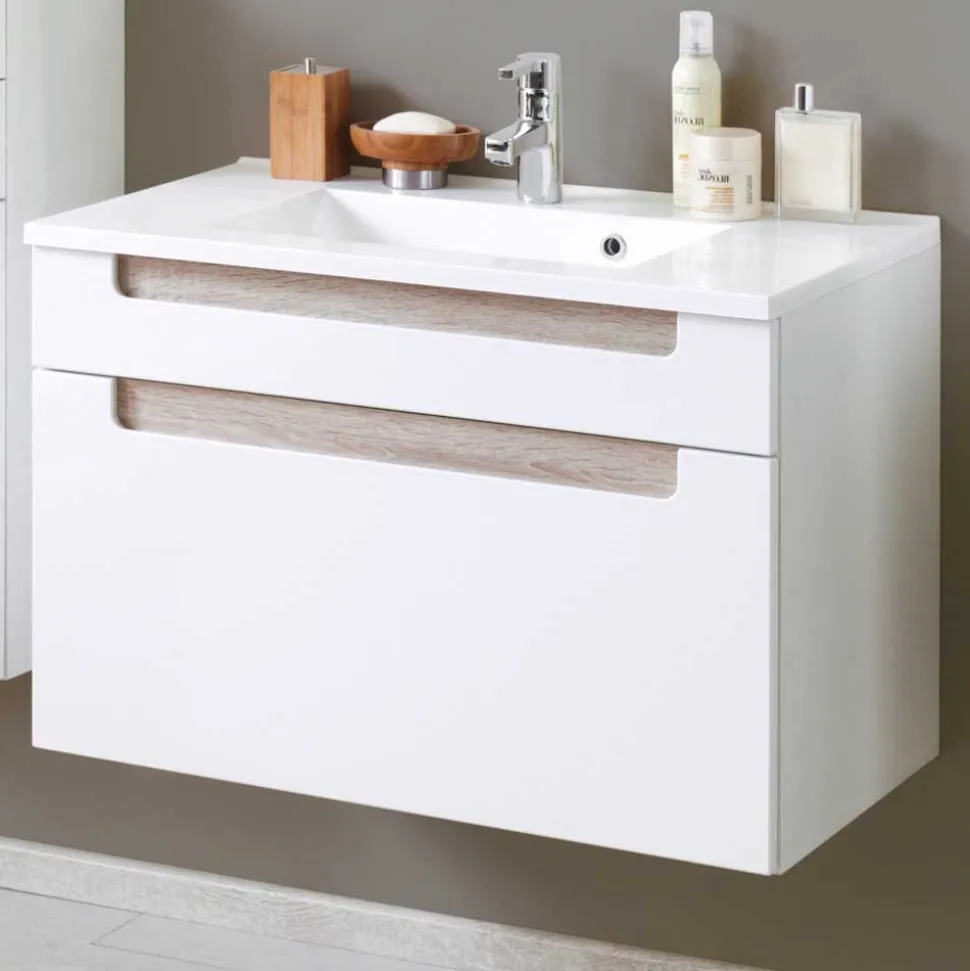 Bad-Waschtisch Tymos in Weiß