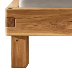Balkenbett mit Naturkanten Kopfteil - Blevos