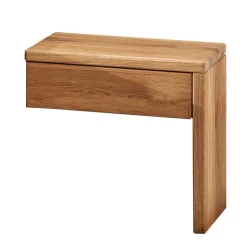 Balkenbett mit Naturkanten Kopfteil - Blevos