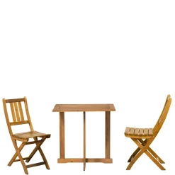 Balkon Klappmöbel für zwei Personen - Blacorona (dreiteilig)