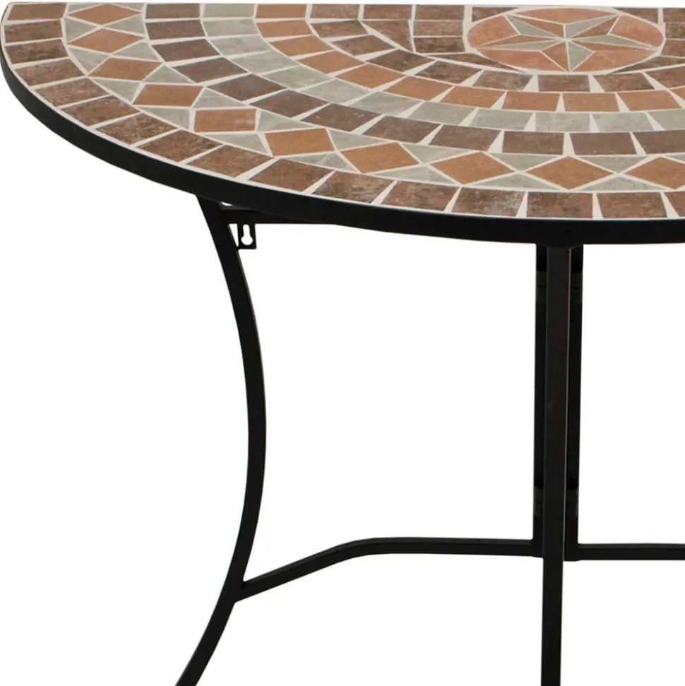 Balkon Wandtisch mit Keramik Mosaik - Tasmania