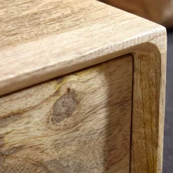 Bank mit Schubladen aus Mangobaum Massivholz - Basserini