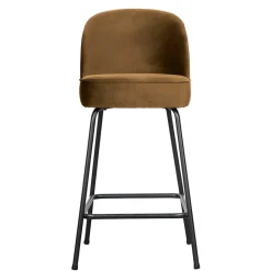 Bar Polsterstuhl in Honigfarben Samt - Labound