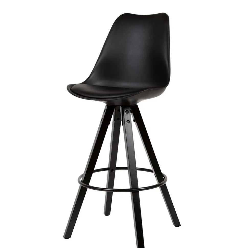 Bar Schalenstühle in Schwarz - Ilussiana (2er Set)