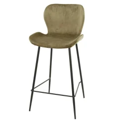 Bar Stühle in Beige & Schwarz - Ivalin (4er Set)