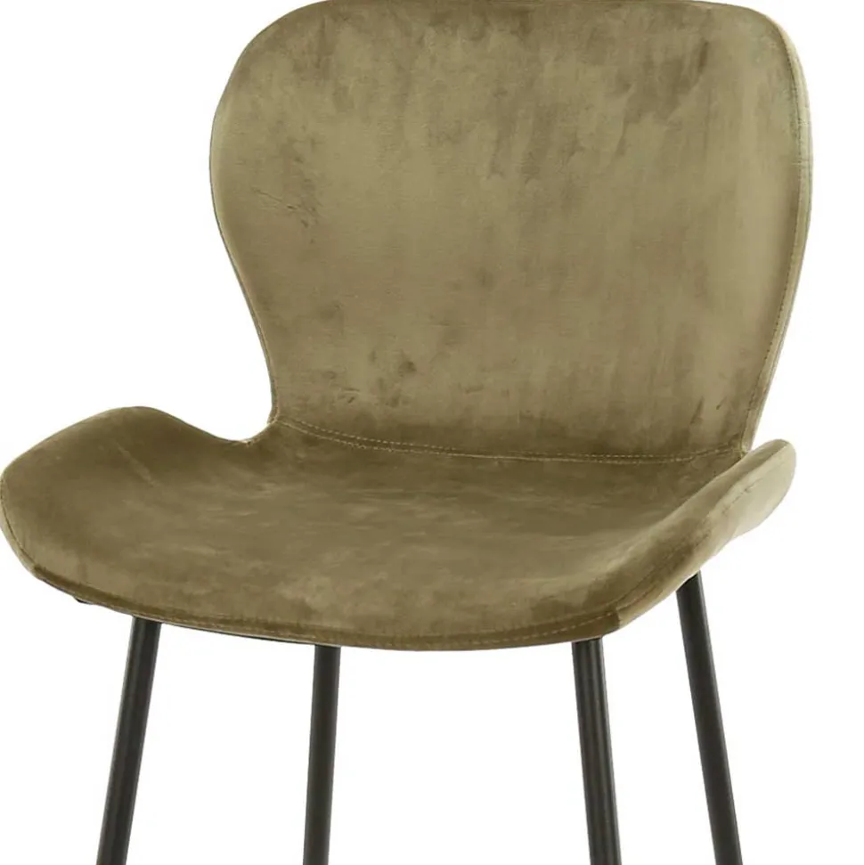 Bar Stühle in Beige & Schwarz - Ivalin (4er Set)