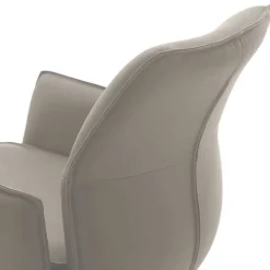 Bar-Lederstühle mit Armlehnen - Damien (2er Set)