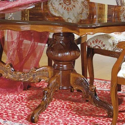 Barock Esszimmer Gruppe Magari mit ovalem Tisch (sechsteilig)