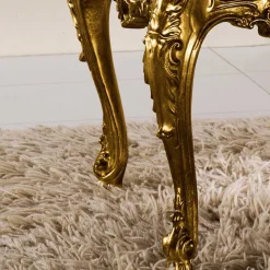 Barock Wohnzimmertisch in Gold Eliah 108x57 cm
