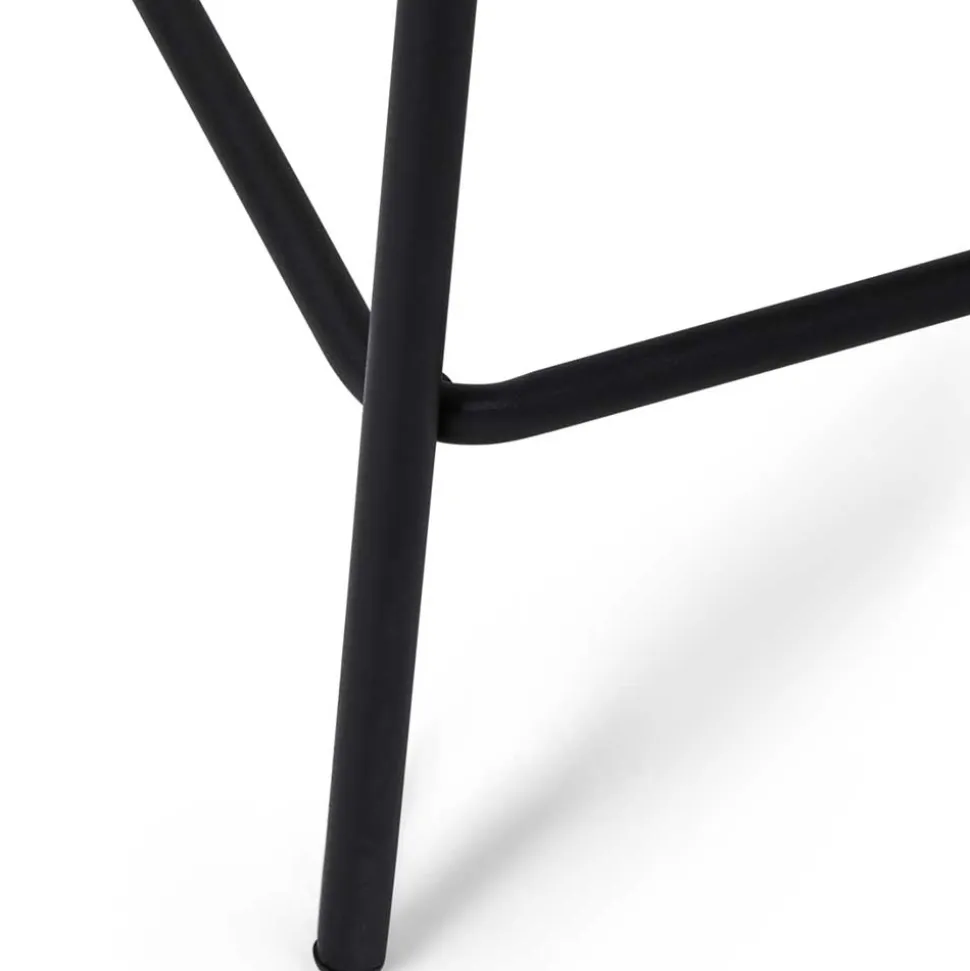 Barstühle in Cremeweiß und Schwarz - Bean (2er Set)