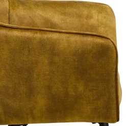 Barstühle mit Armlehnen in Ocker Samt - Betria (2er Set)